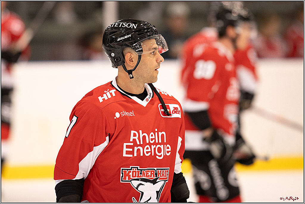 PENNY DEL 1. Testspiel Koelner Haie - Loewen Frankfurt; Koeln, 27.08.2023